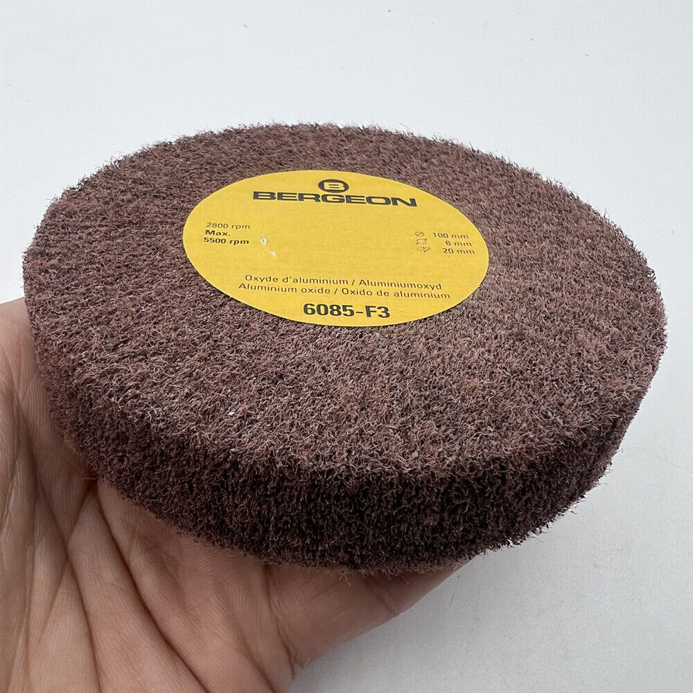 Bergeon 6085 Polierscheibe Aus Gebürstetem Stahl Mit Satin-Finish