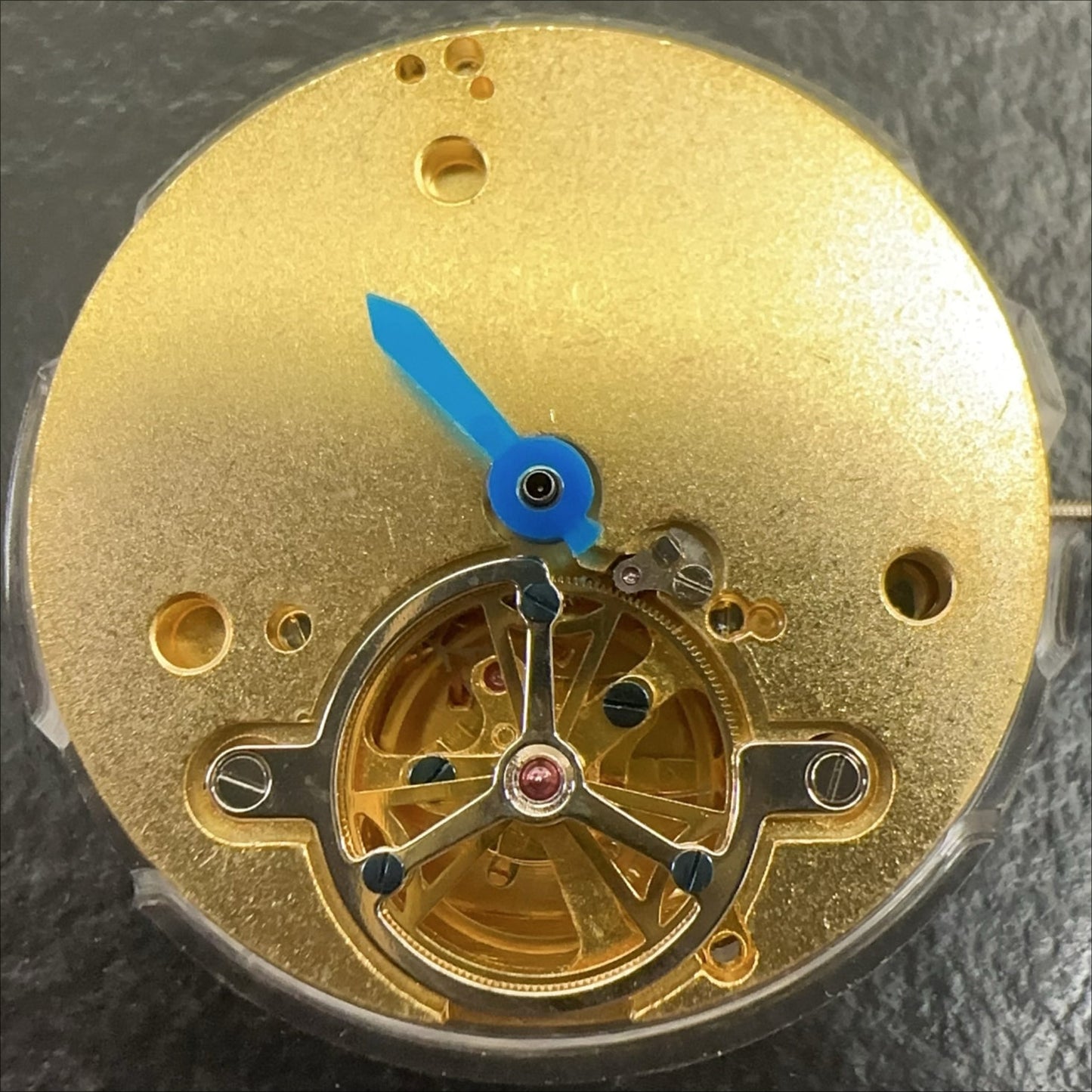 Chinese 3 Hands Men Golden Hollow Automatic Mechanical Movement Small Second At 6