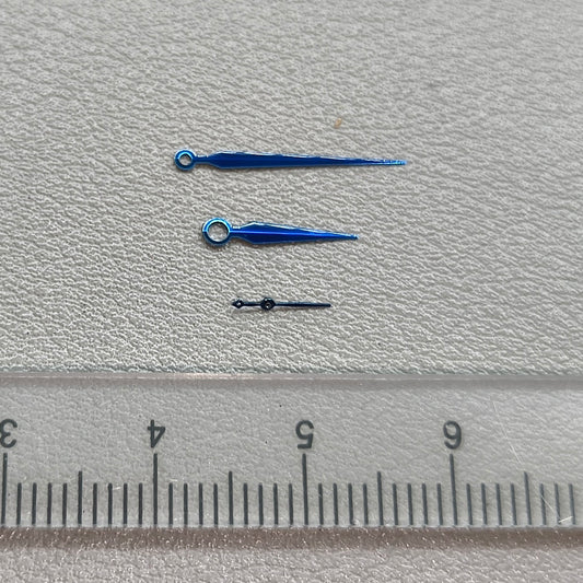 10×16×4.5mm Polished BLUE Watch Hand Set for Shanghai JHB03 Movement