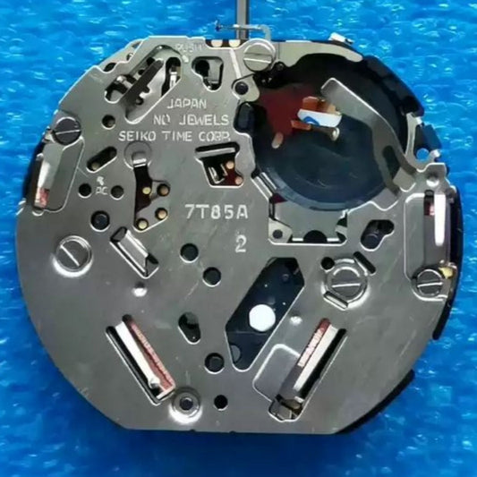 Seiko 7T85A quartz movement watch repair part, original Japan-made for precise timekeeping.