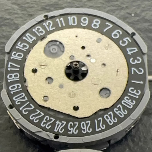 FS20 quartz watch part with date at 12, multifunctional black disk, Japan made precision by FS20 brand.