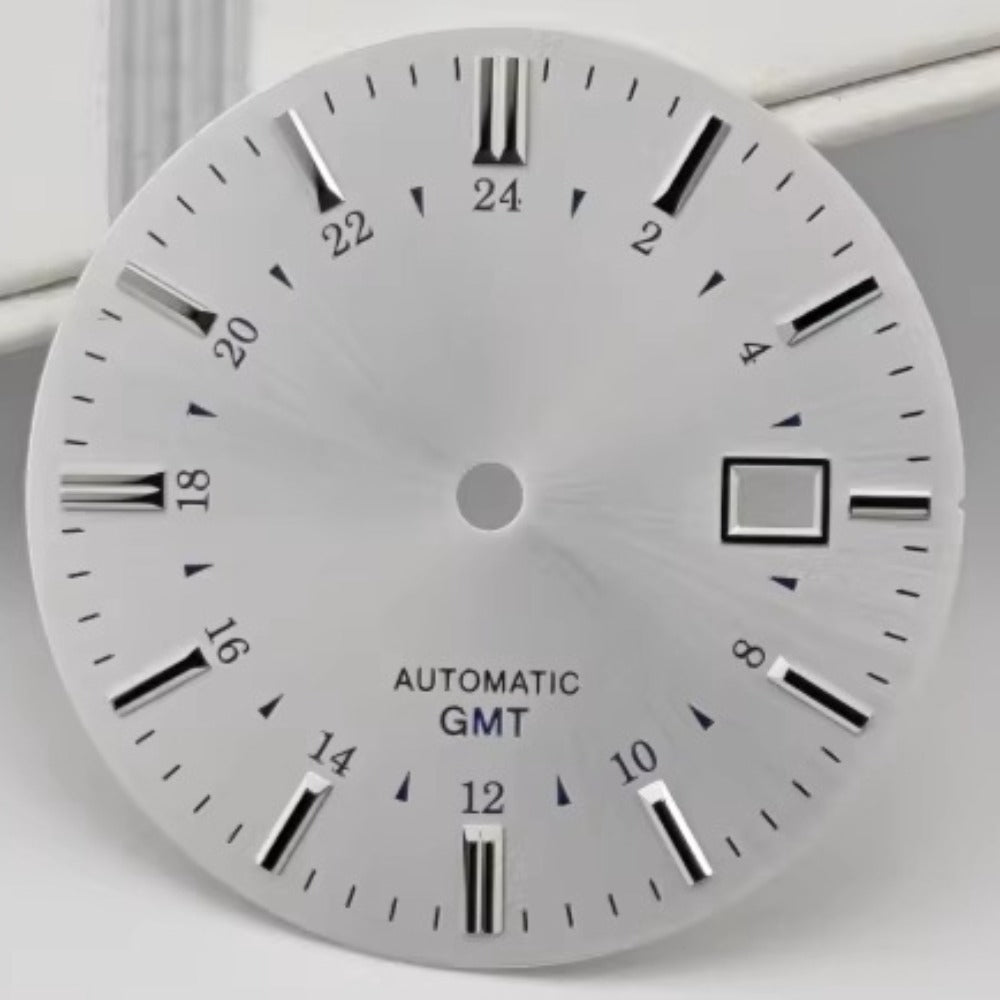 White 35mm 24 Solar Terms dial for NH34 SBGJ249G watch, no logo, stylish upgrade