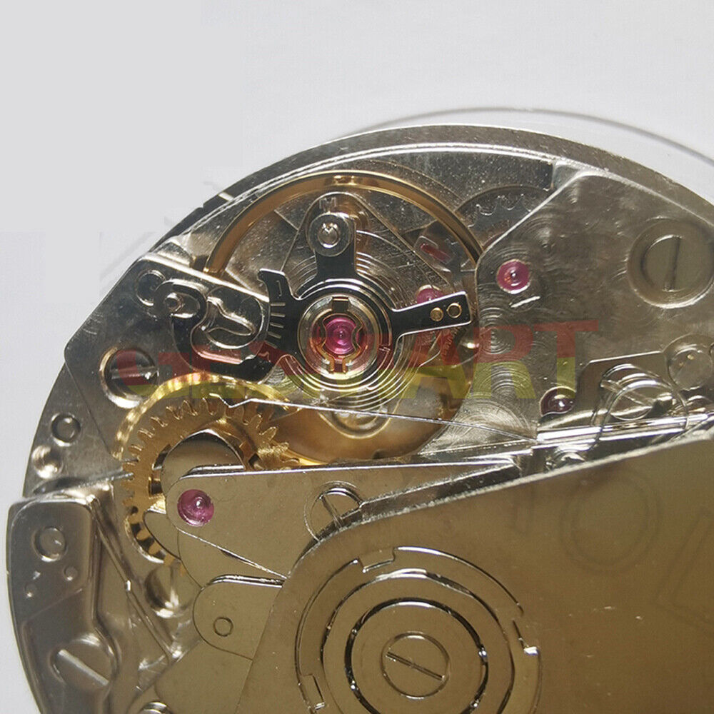 China Made 7750 mechanical watch movement showing small seconds subdials at 3, 6, and 9 o'clock positions, no calendar function.