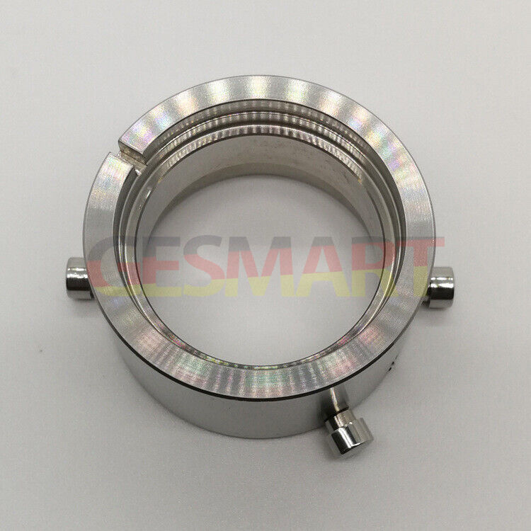 Stainless steel ETA 7750 watch movement holder for precise repair and assembly.