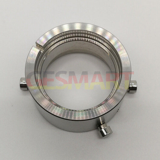 Stainless steel ETA 7750 watch movement holder for precise repair and assembly.
