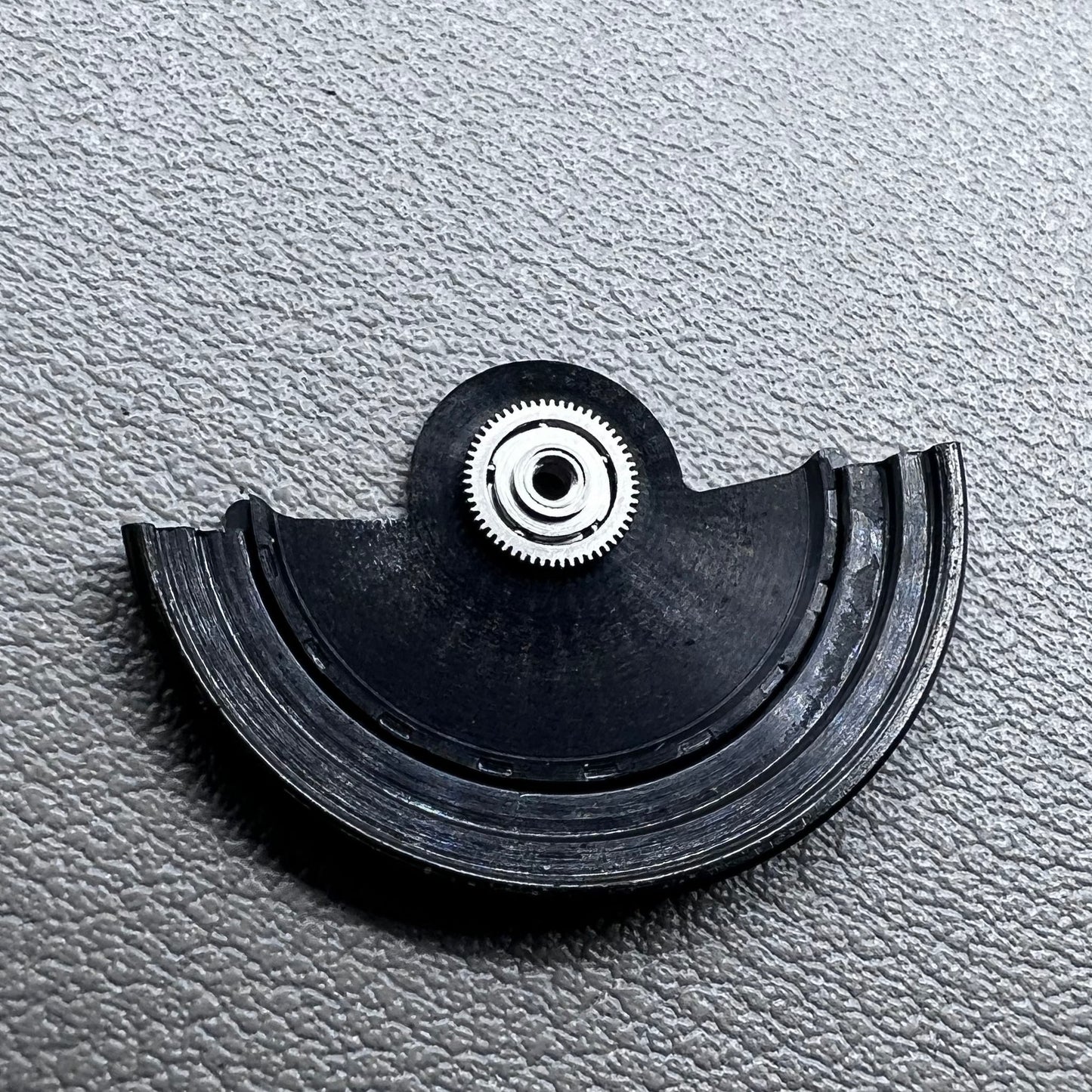 Black Sea Wave carved rotor for NH35 NH36 watch movement, enhancing automatic winding efficiency.