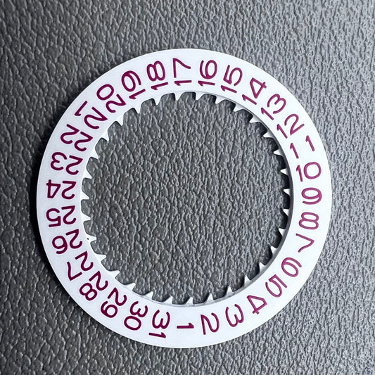 2 PIECES Red Character White Background Disk Date Wheel for NH35 NH36 Date@3