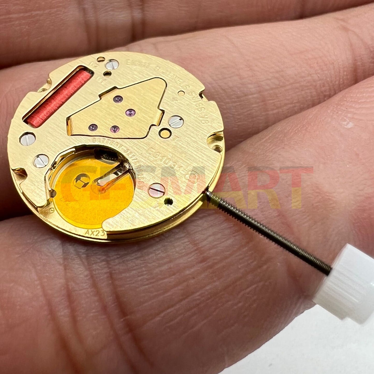 ETA E61.031 quartz watch movement featuring 2 hands, precise Swiss engineering for watch repairs and accessories