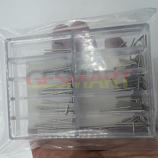 Stainless steel watch strap pins with tubes for secure bracelet adjustment, durable and precise.