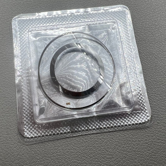 Colorful mineral crystal watch glass for SWA 5158548, durable and scratch-resistant accessory.