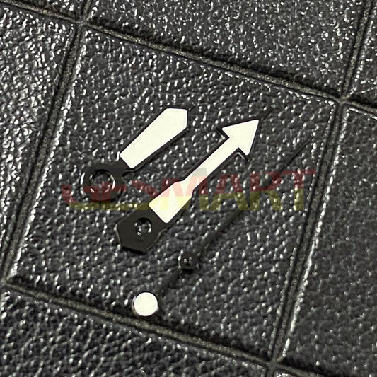 Multi-color luminous watch hands with black trim for NH35/NH36/4R/7S movement