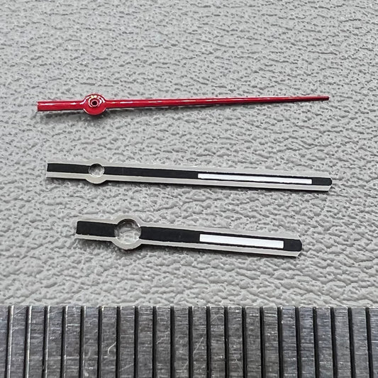 M021 red second hand watch set for ETA2836, 2824, 2892A2 movements.