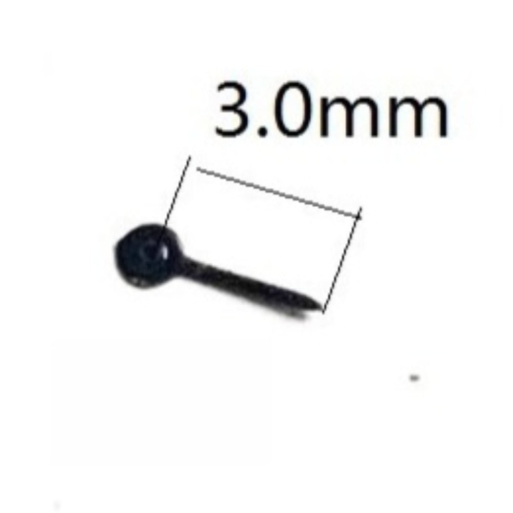 Set of 3 black small seconds subdials for Miyota 2035 multifunctional 6-hand watch parts.