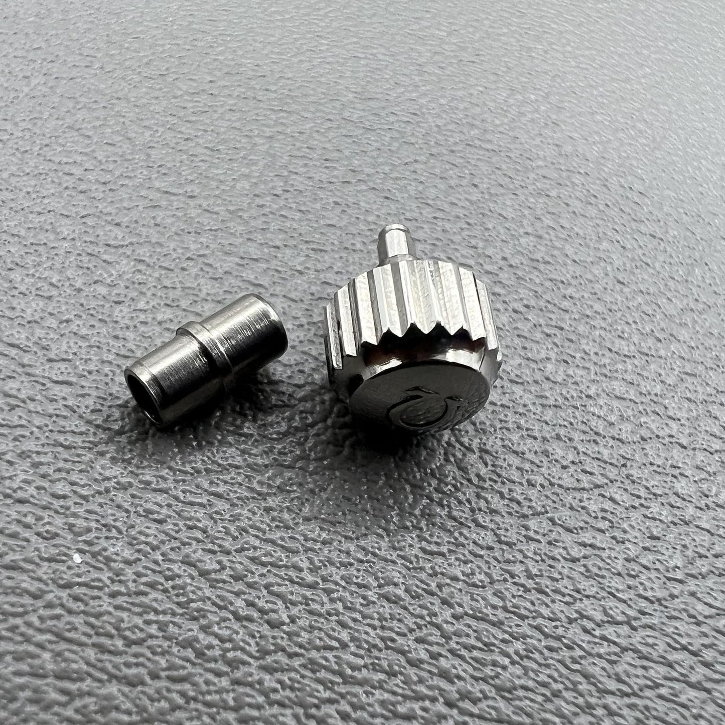 6.0mm Sivler Watch Crown with Tube for OMEGA Seamaster 300 Watch