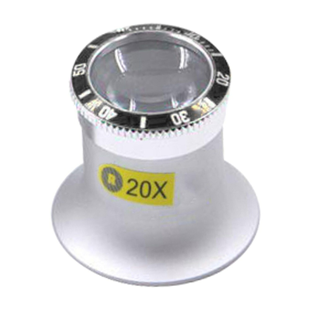 3X 5X 10X 20XJewelers Loupe Magnifier Glass Premium Aluminum Magnifying Eye Loop