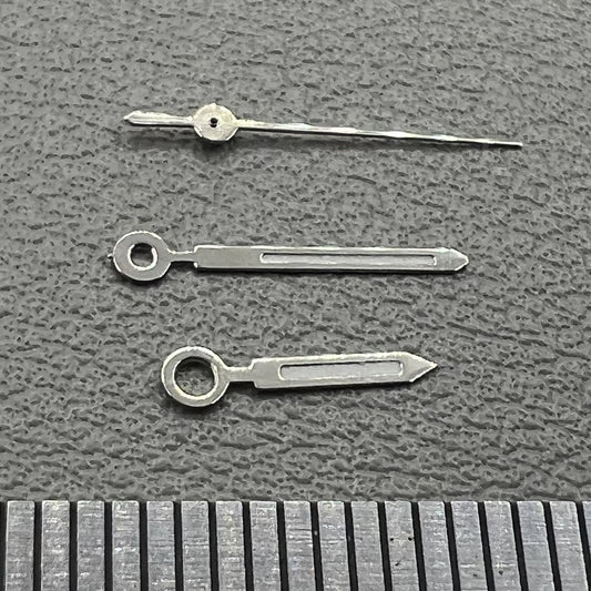 2 Sets Silbergrün Leuchtende Quadratische Zeiger Ersatz für Miyota 6M12 Uhrwerk