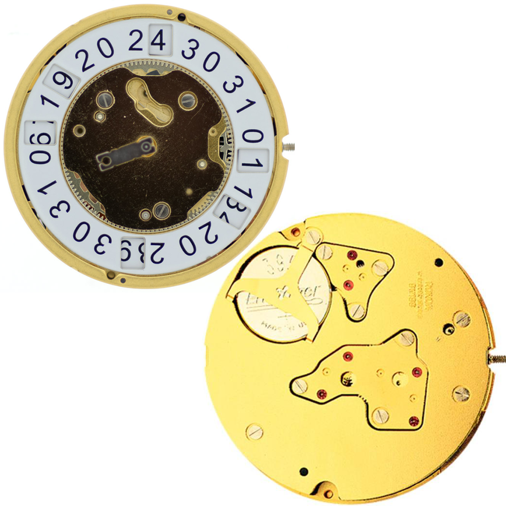 Ronda 4210B quartz watch movement by Ronda, precise timekeeping ideal for watch repairs and replacements.
