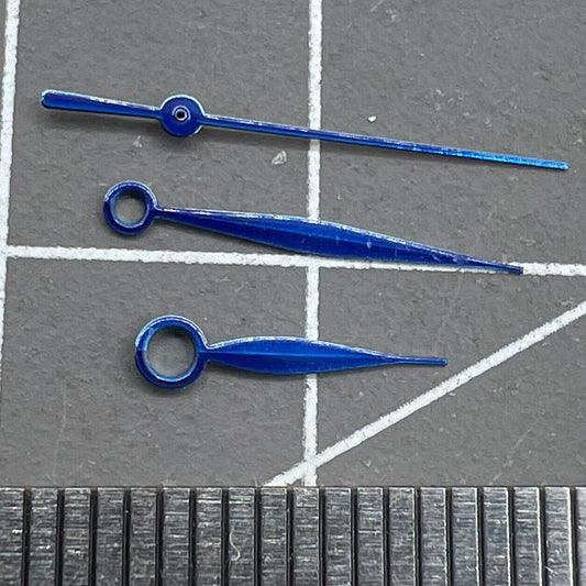 3 Hands set for Miyota 9015 movement; includes hour, minute, and second hands designed for men's watches.