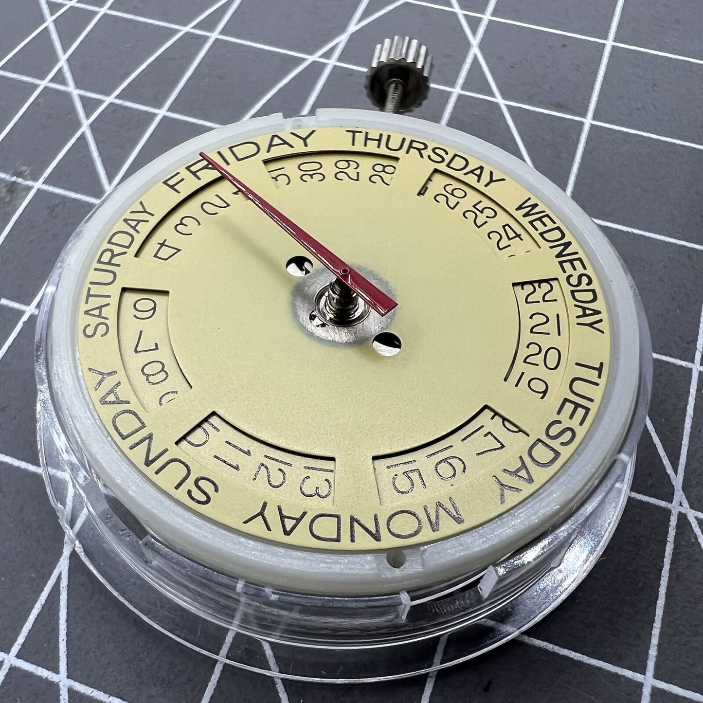 Mouvement mécanique automatique doré Seagull T16 Double Calendrier