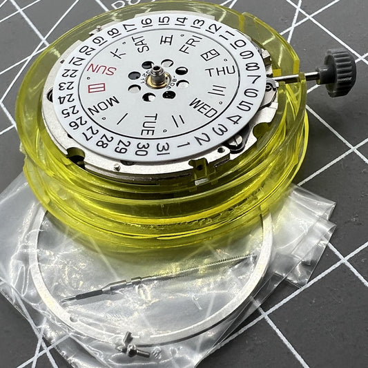 Japan Original Miyota 820A automatic watch movement with day-date display by Miyota.