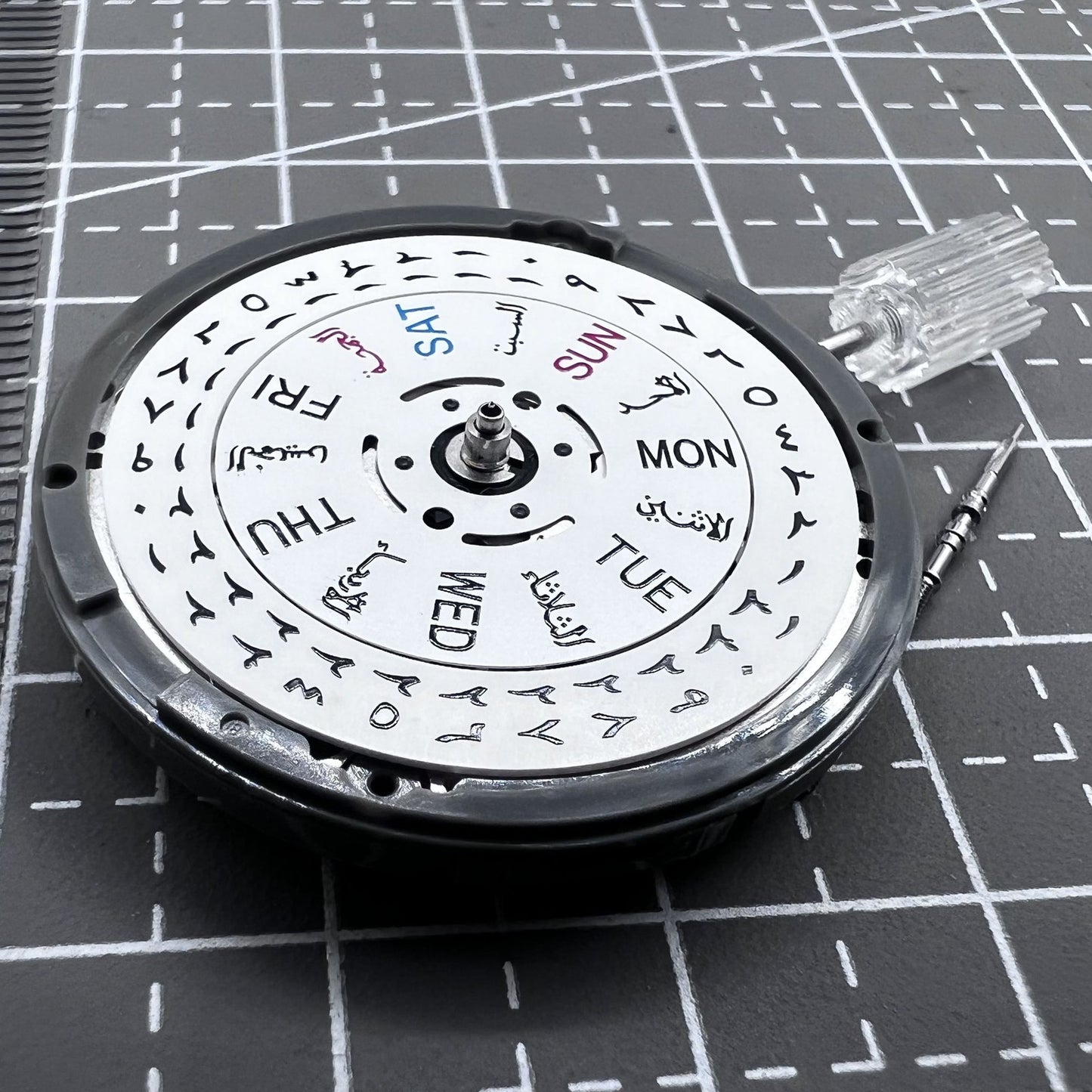 Mouvement mécanique automatique japonais Seiko NH36, cadran avec date arabe, couronne à 3,8