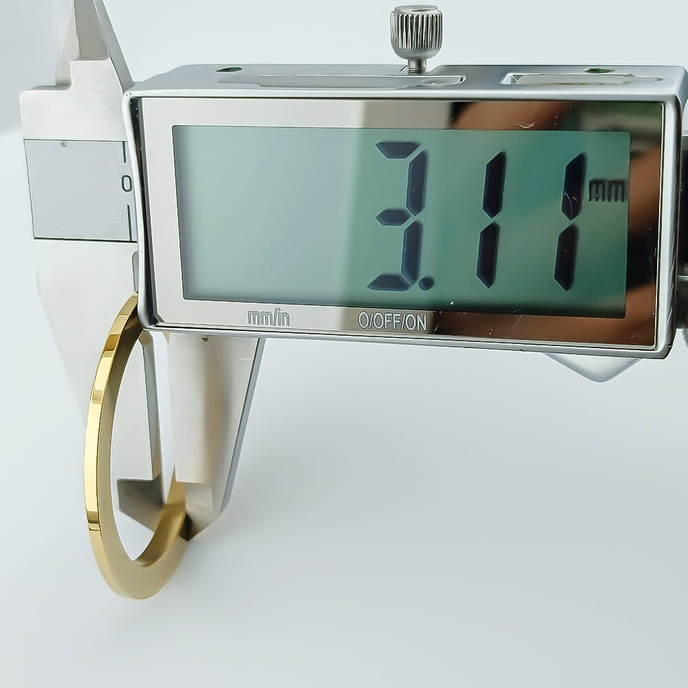 39 mm goldene Lünette mit Diamant-Imitat-Edelsteinen für das VK63-Uhrwerk