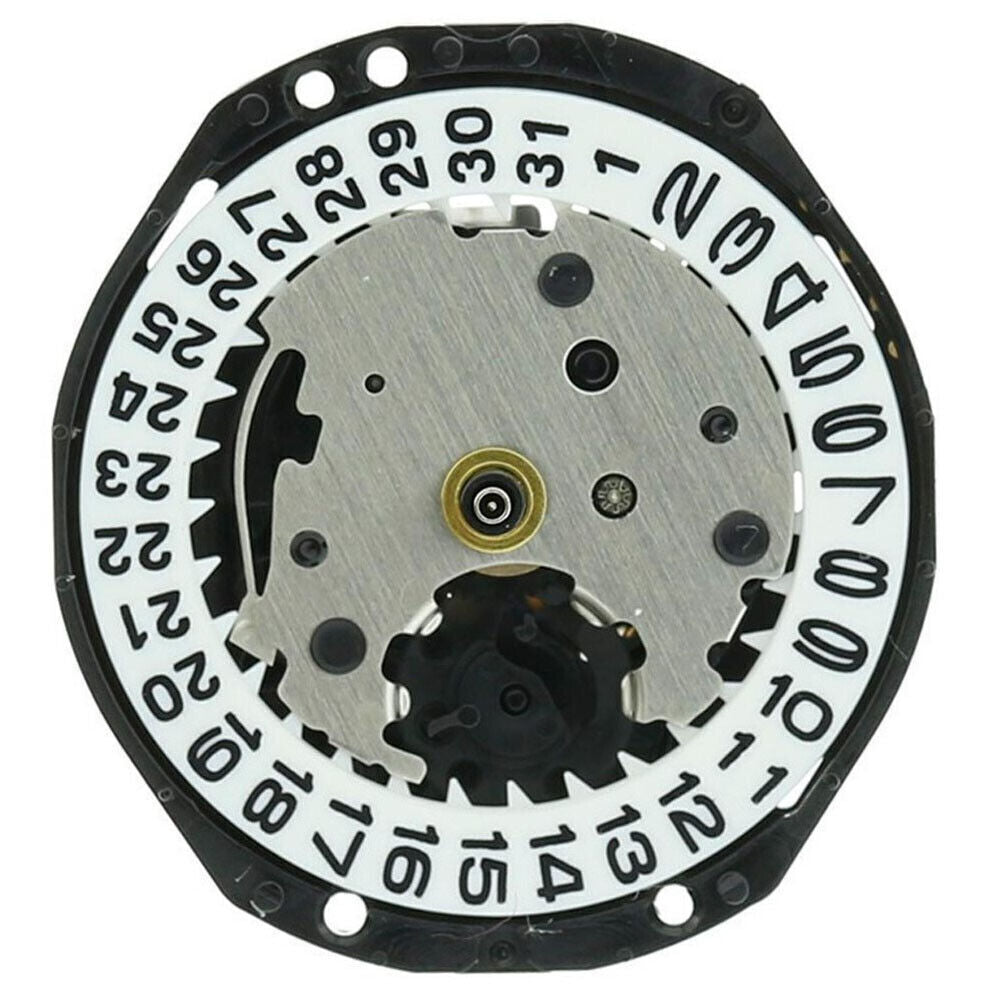 Hattori Epson TMI PC22 quartz watch movements with date window, Japan-made, pack of 3 for watch repairs.