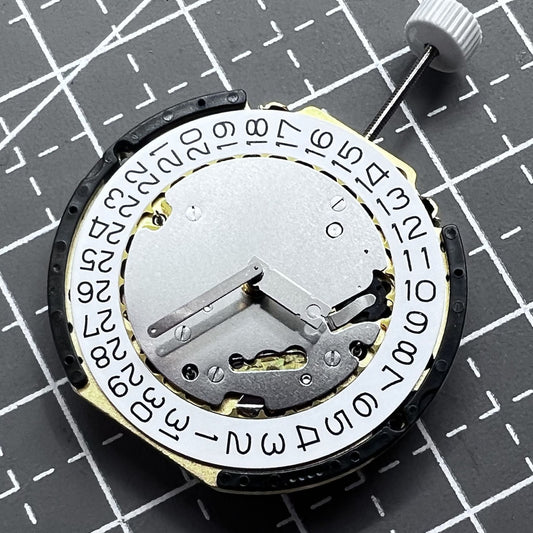 Swiss Ronda 3540.D quartz watch movement with multifunctional 6-hand design.