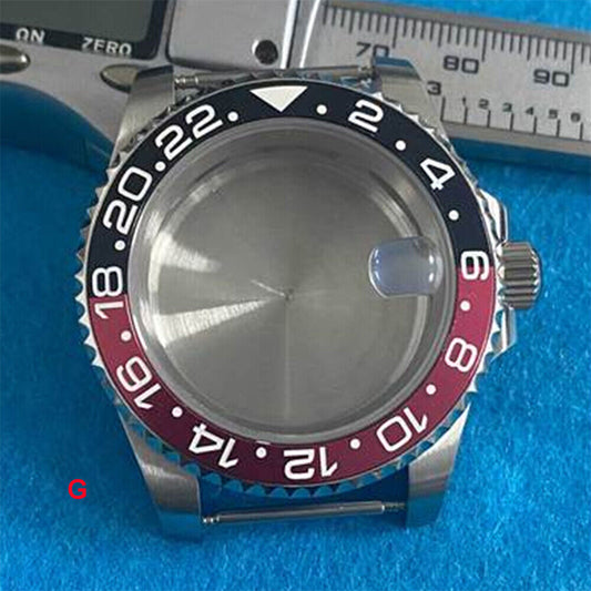 40MM Magnify sapphire glass watch case, 316L stainless steel, fits NH35 movement. Durable, sleek accessory.