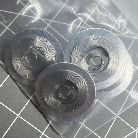 Replacement mainspring for ST3600 ETA6497 watch movement, ensuring precise timekeeping and durability.