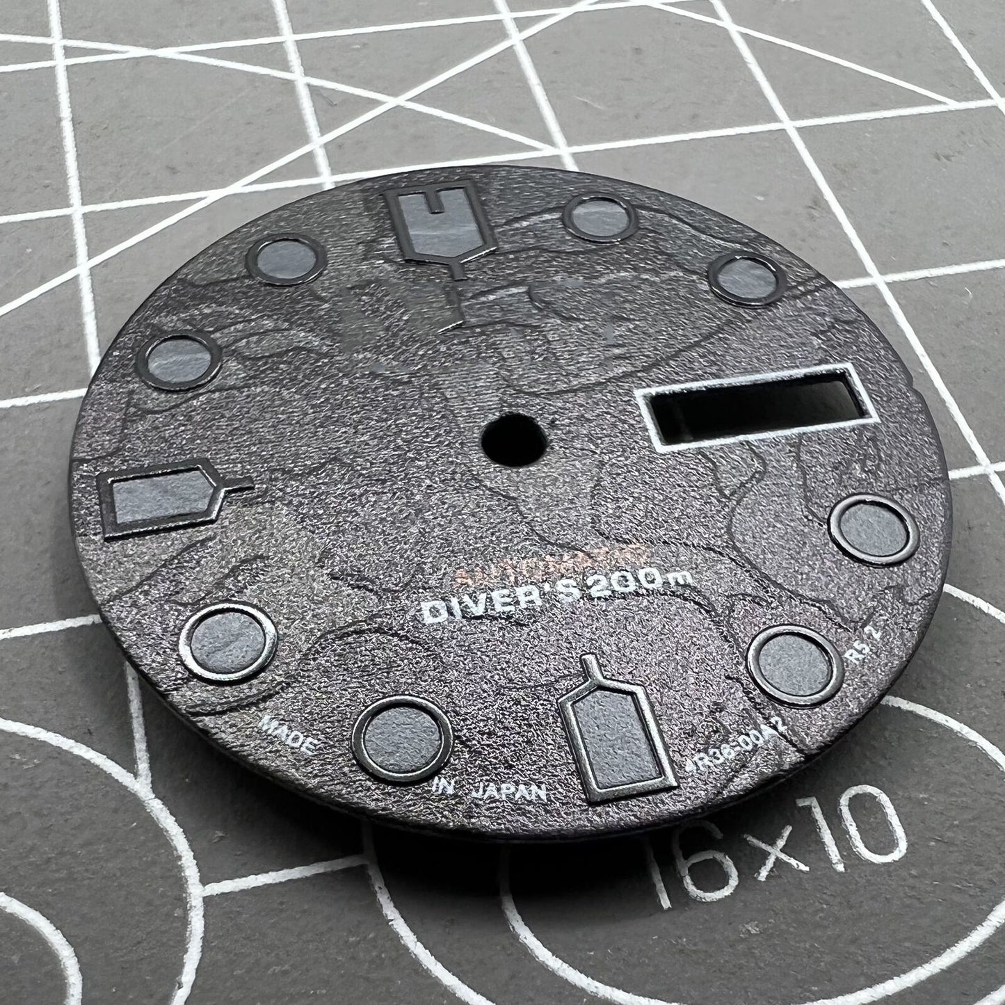 Green Luminous Black Watch Dial for NH36 4R36 Movement