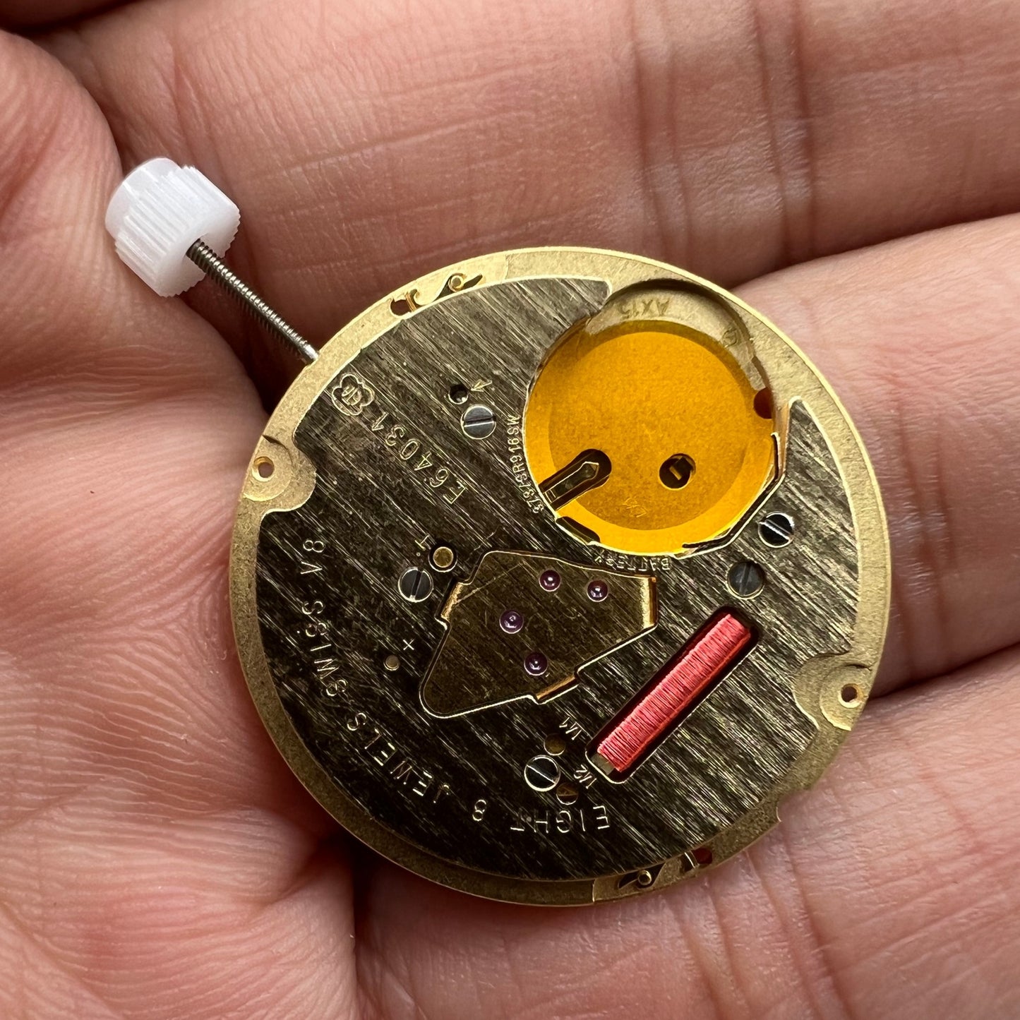 ETA E64.031 Swiss quartz watch movement by ETA ensuring precise timekeeping in luxury watches