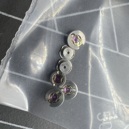 Plate cap jewel for Shanghai 7120 watch movement, precision fit accessory by Generic brand.