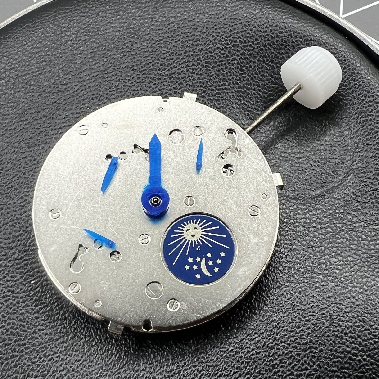 Shanghai JHB10 SP10 watch with automatic movement displaying small seconds at 3, 6, 9, and 12 o'clock positions.