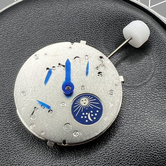 Shanghai JHB10 SP10 watch with automatic movement displaying small seconds at 3, 6, 9, and 12 o'clock positions.