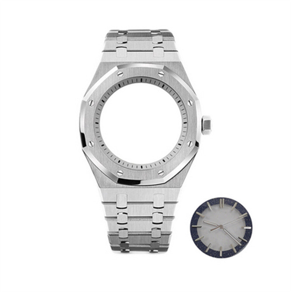 41MM Watch Case + Strap + Dial + Watch Hands for NH70 Modified Case