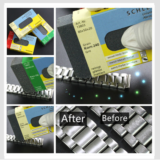 Klingspor sanding block for watch repair, polishing and cleaning, precision tool made in Germany.