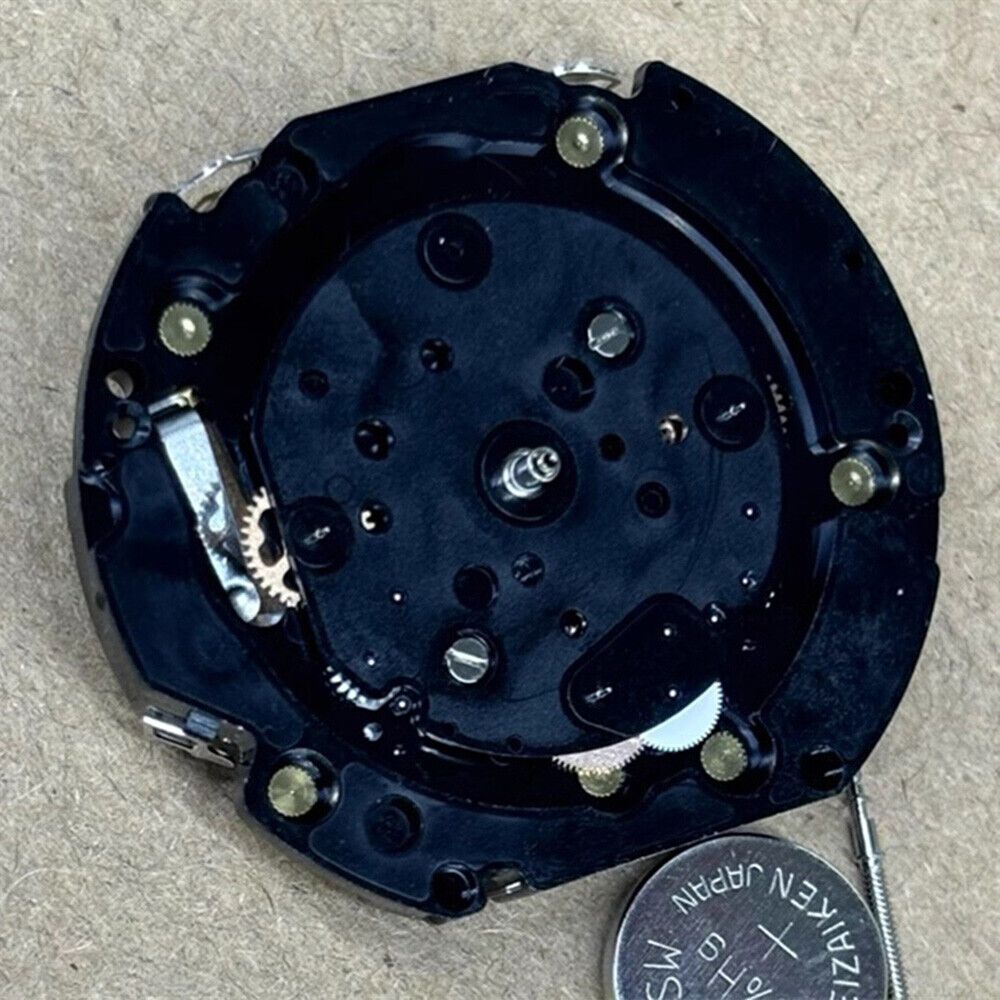 Japan Made VD55C quartz watch movement for multifunctional timepieces, no calendar, reliable precision.