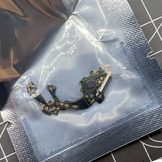 Circuit board for Miyota OS60 watch movement, compatible with precision timekeeping accessories.