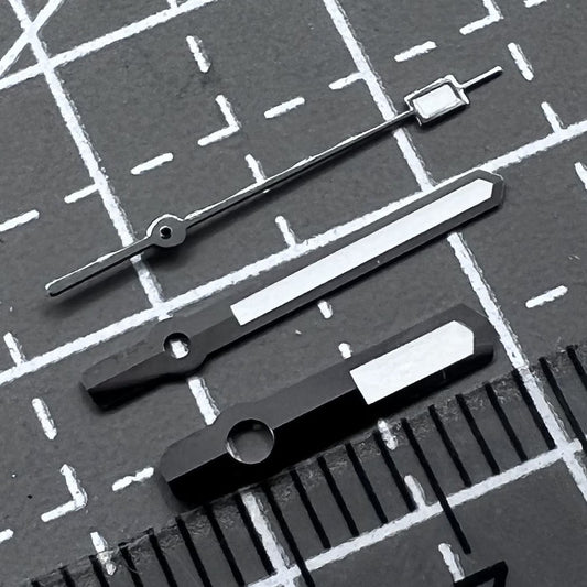 Grünes 13mm Leuchtzeiger Set Schwarzrand für NH35 36 NH38 NH72 Uhrwerk