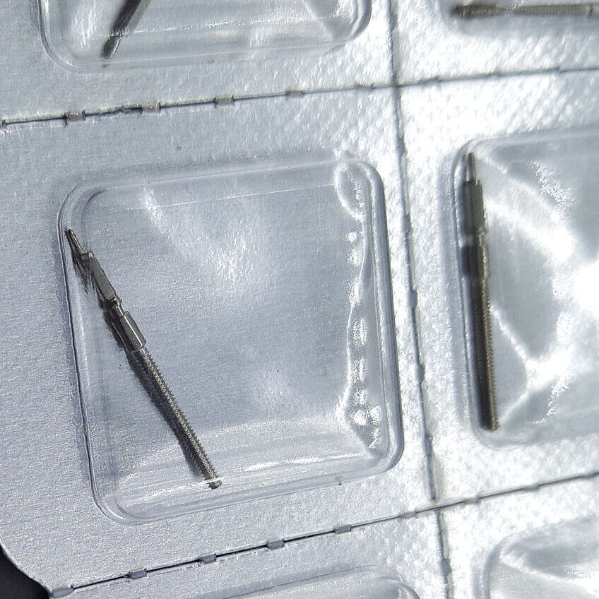 Generic watch winding stems compatible with ETA 2824-1 and 2836-1 movements, wholesale pack.