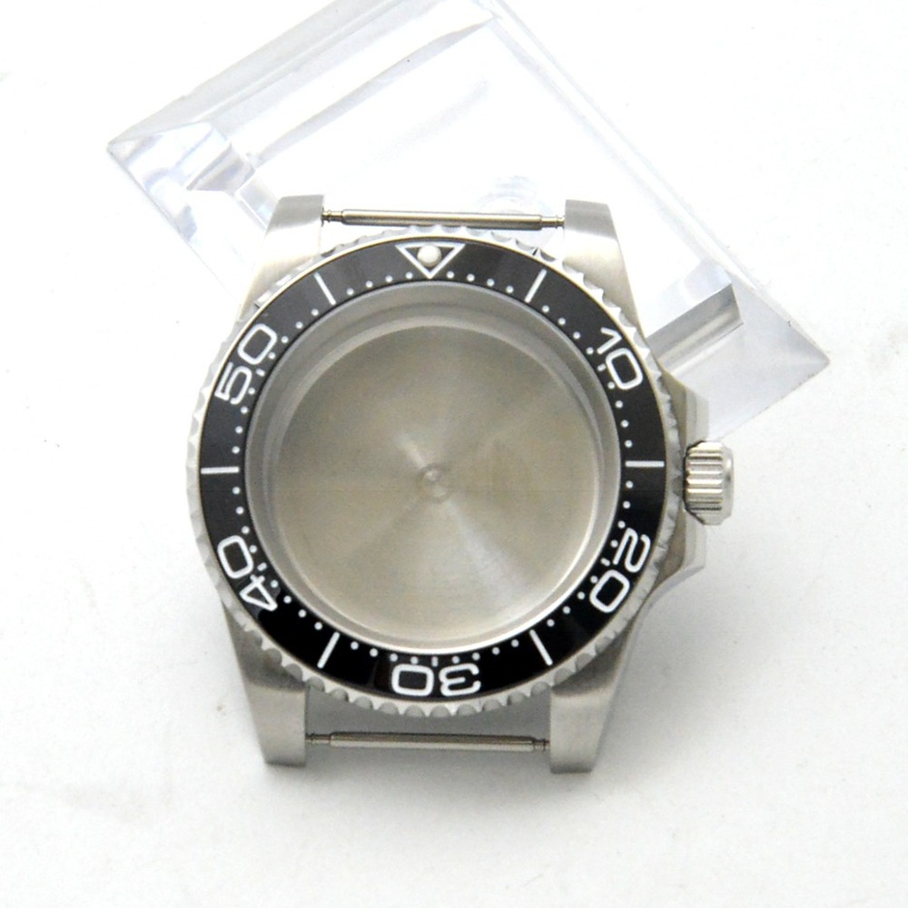 Montre de yacht automatique 40 mm GMT, boîtier compatible avec le mouvement NH35/36, verre saphir