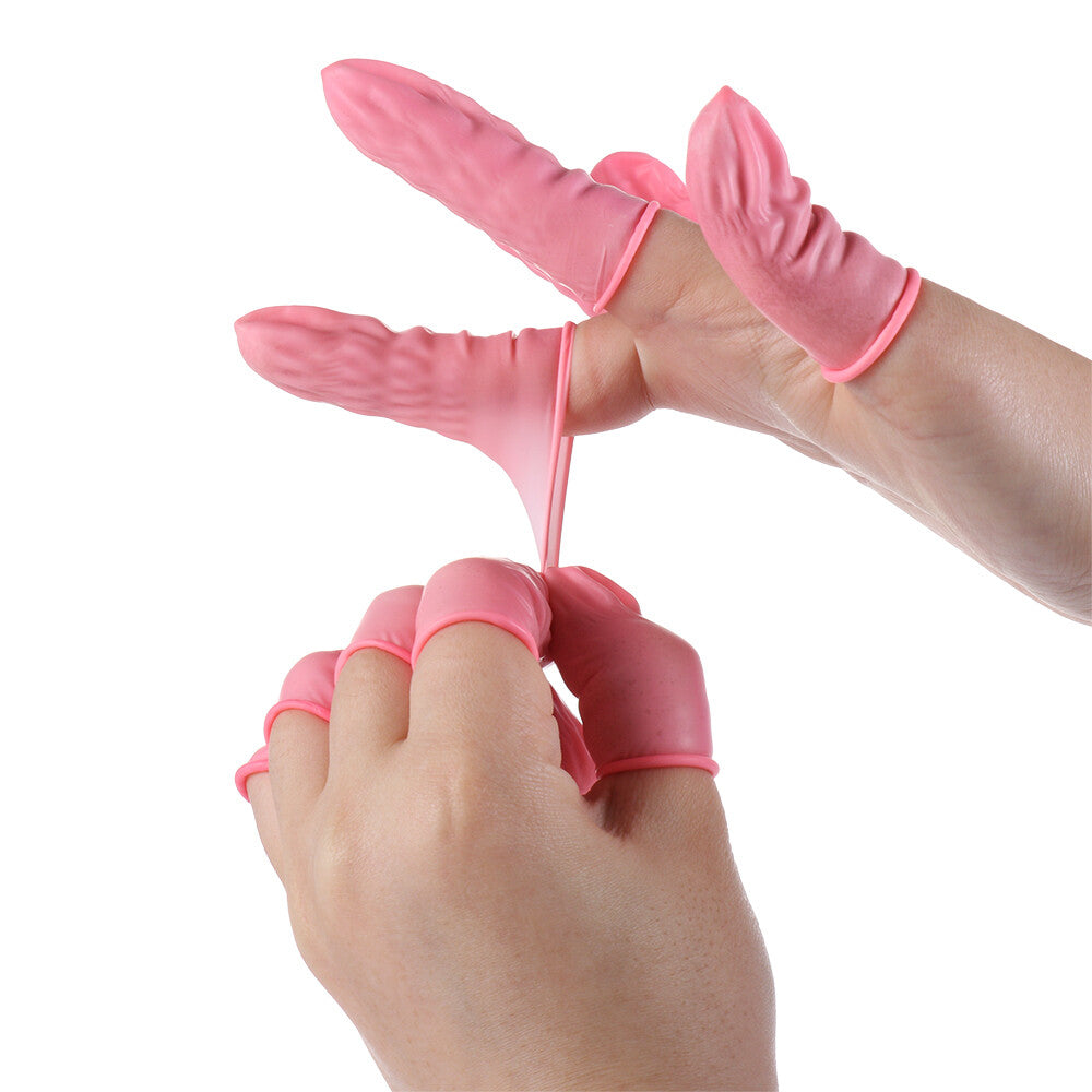 Anti-static Natural Rubber Disposable Latex Finger Cots Sets Watch Repair NEW