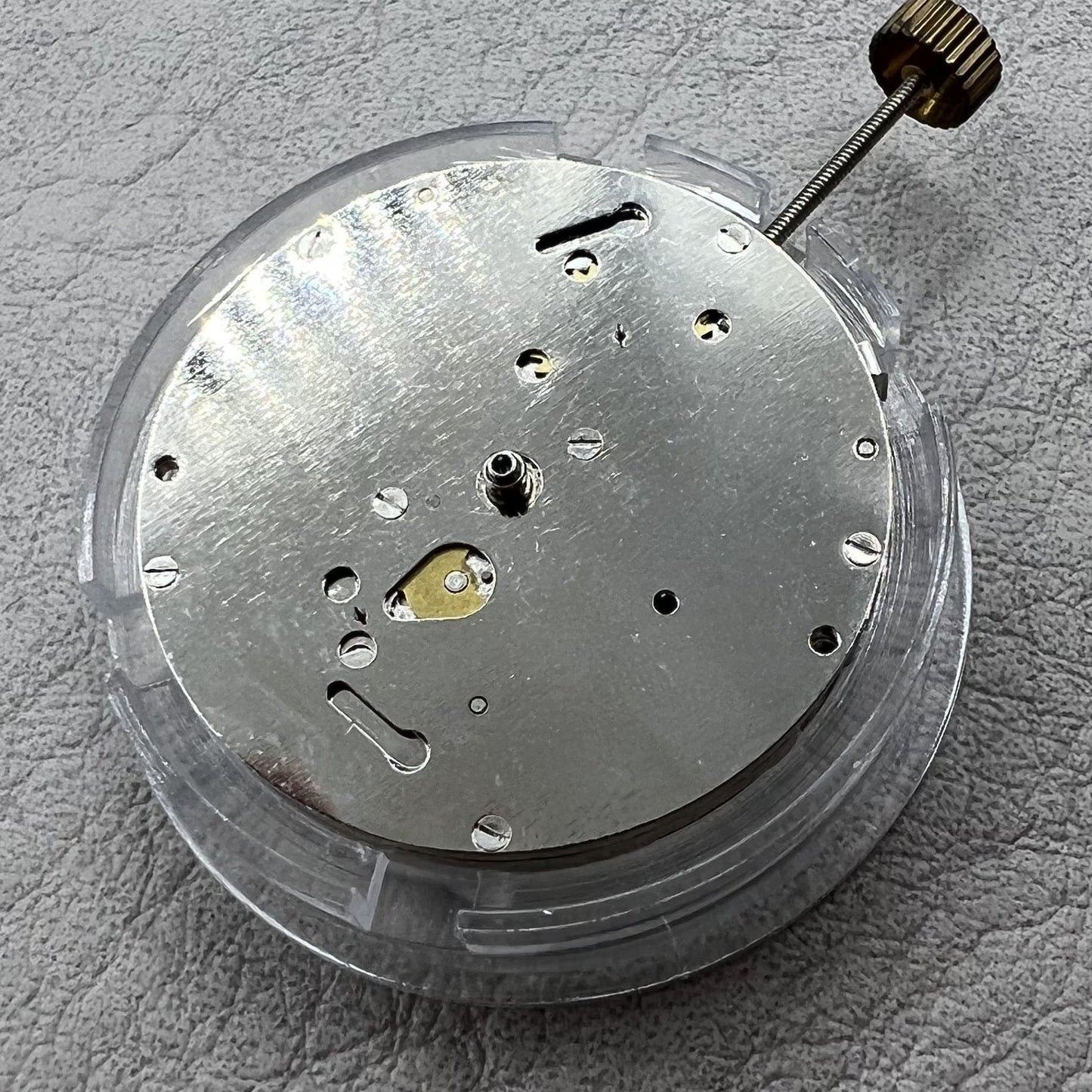 Dandong DL8218 Stern-Mond-Phase Silber Datum Woche Automatisches mechanisches Uhrwerk