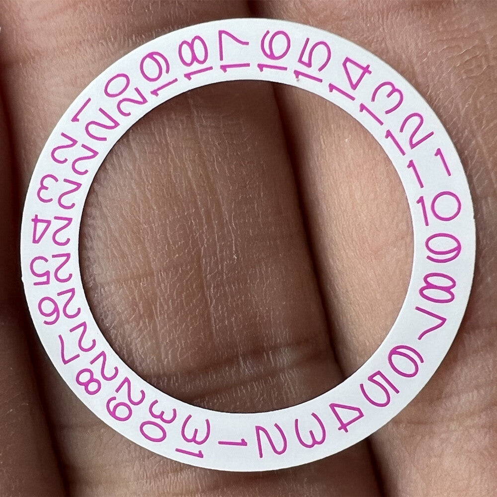 White Background Pink Character Disk Date Wheel for NH35 NH36 Date@3