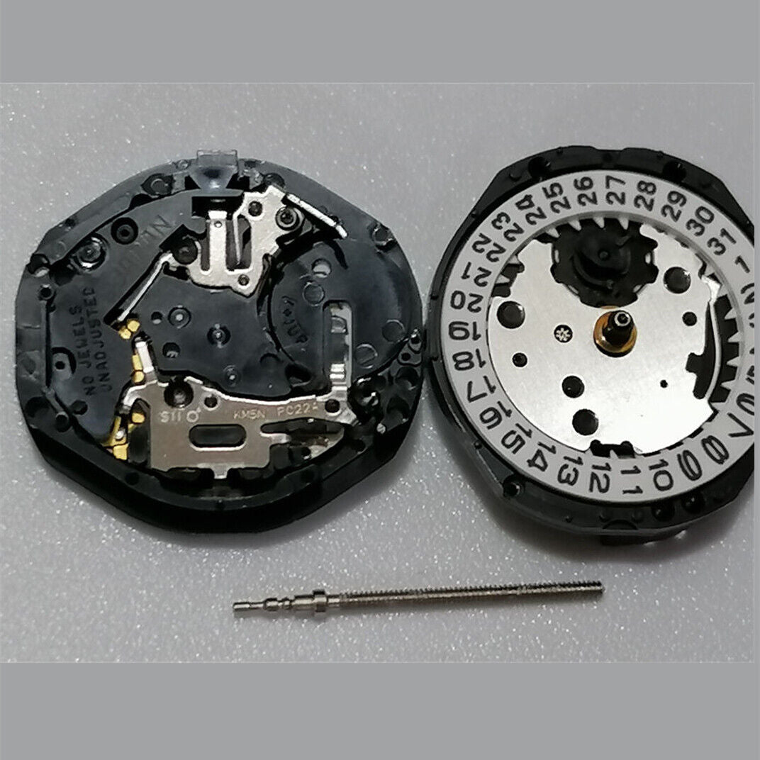 Brand New Hattori Epson PC22 Watch Quartz Movement 3 Hands Date at 3 Japan Made