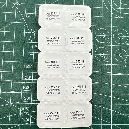 Replacement watch winding stems for ETA 255.111 movement, compatible with various watch models, wholesale pack.