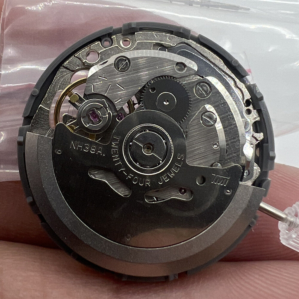 Seiko SII NH38A automatic watch movement, Japan-made, precise and reliable for timepiece repairs.