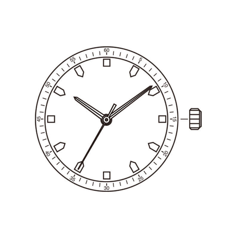 Miyota Super 2035 Golden Japan Quartz Movement