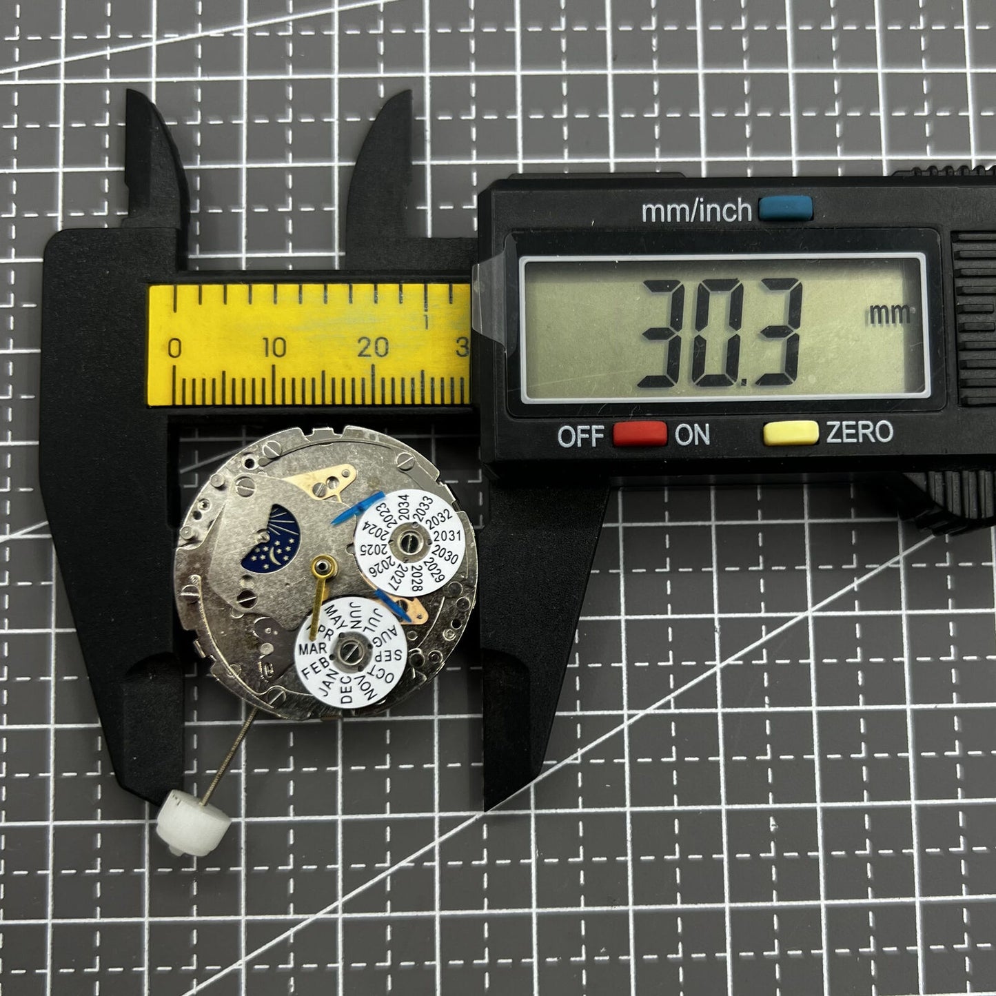 Mouvement mécanique automatique Shang hai 7751 remplace Longines 8 aiguilles